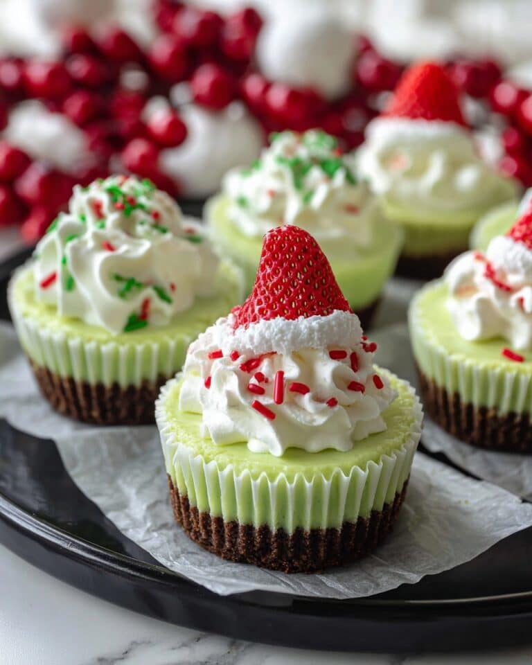 Grinch Mini Cheesecakes Recipe