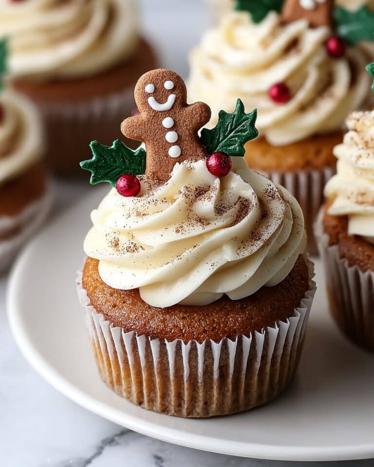 Festive Gingerbread Cupcakes Recipe