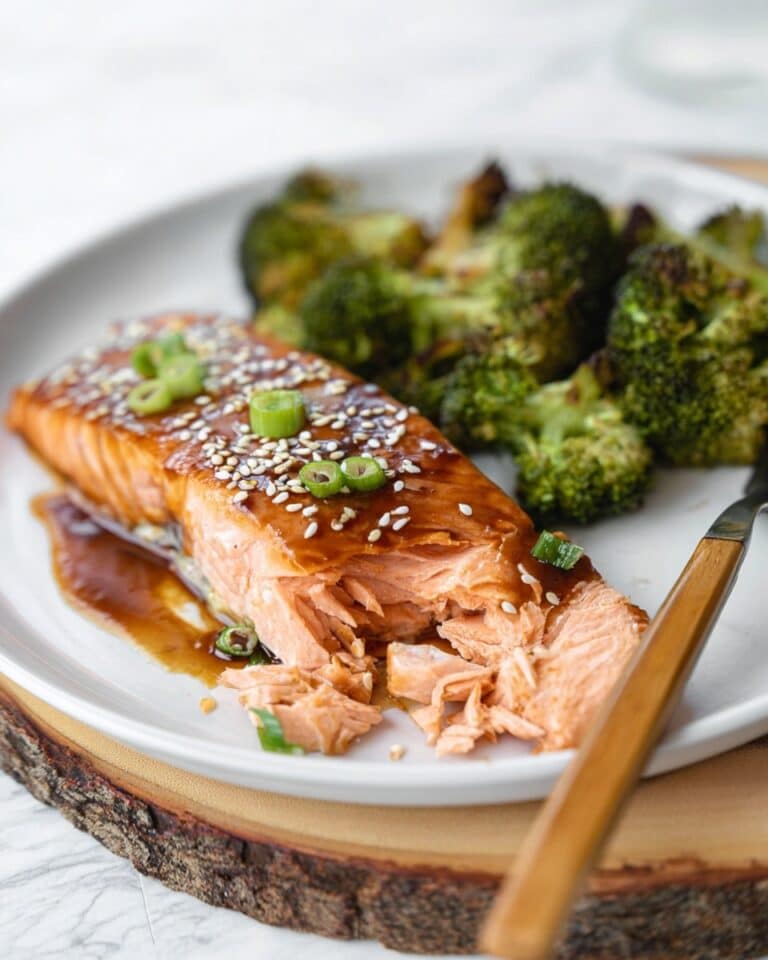 Sheet Pan Orange Ginger Salmon with Broccoli Recipe