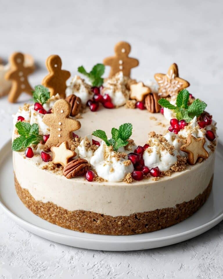 No Bake Vegan Gingerbread Cheesecake Recipe