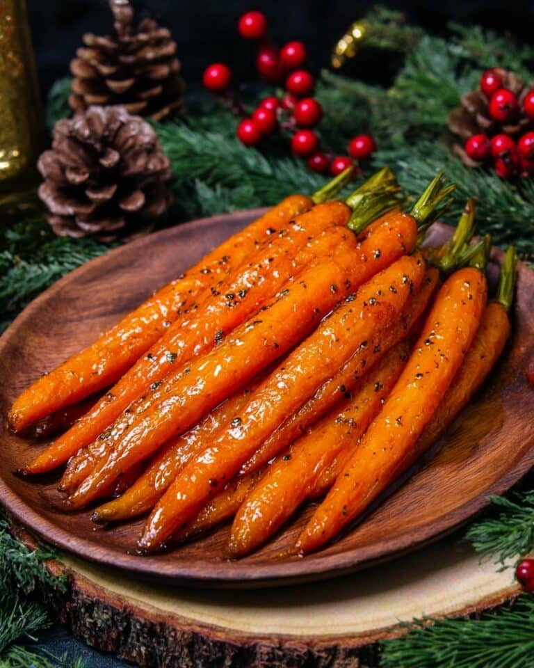 Maple Mustard Roasted Carrots Recipe