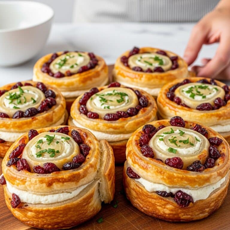 Easy Christmas Cranberry Feta Pinwheels Party Appetizer Recipe
