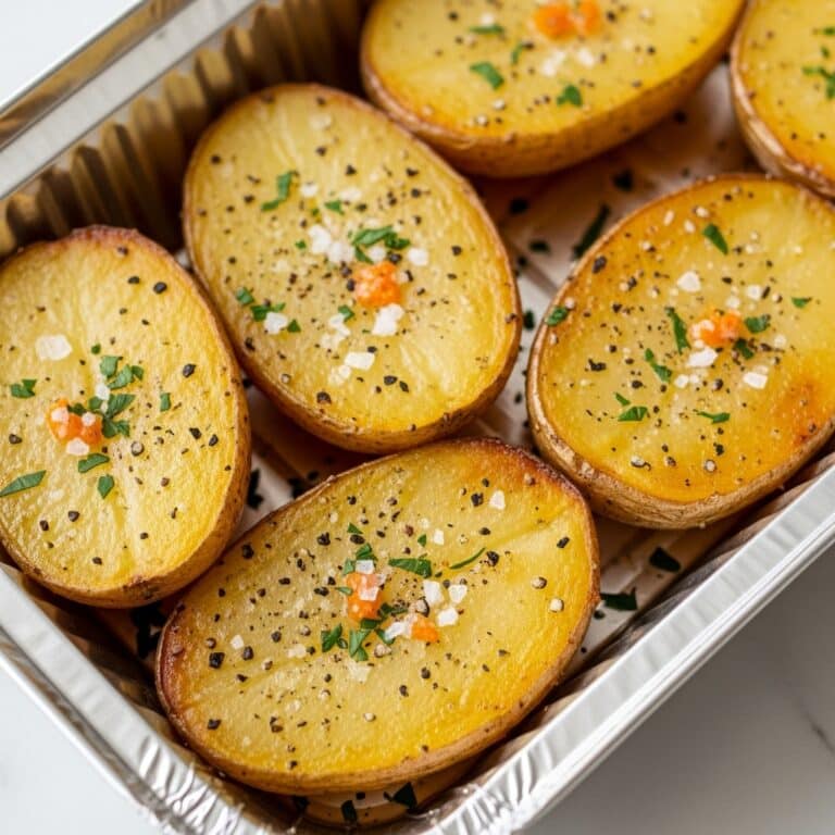 Foil Packet Garlic Parmesan Potatoes Recipe