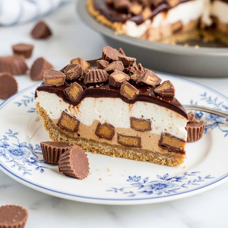 No Bake Peanut Butter Cup Pie Recipe
