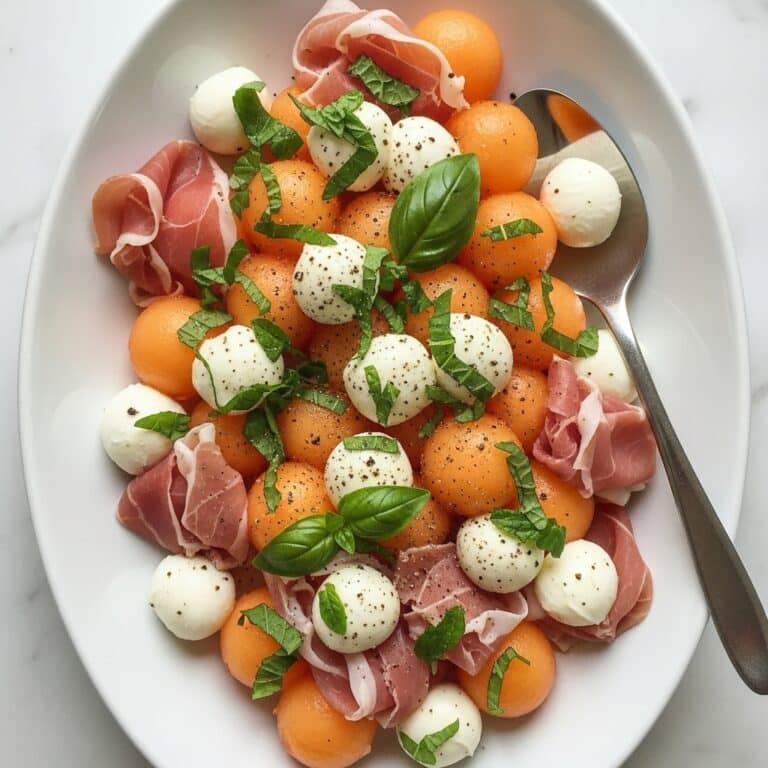 Cantaloupe and Mozzarella Caprese Salad Recipe