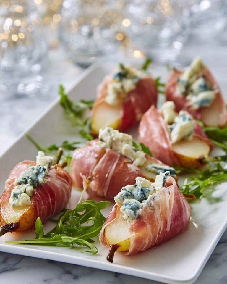 Prosciutto, Pear, and Blue Cheese Appetizers Recipe