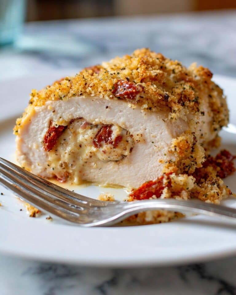 Crispy Chicken with Goat Cheese & Sun Dried Tomatoes Recipe