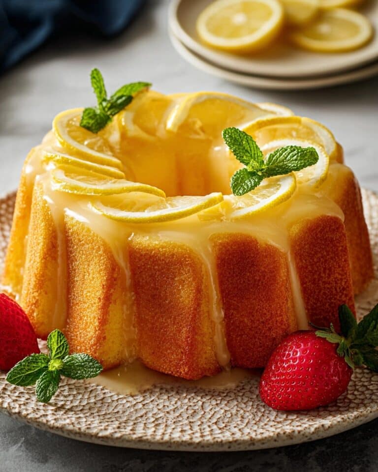 Lemon Cake with Lemon Glaze Recipe