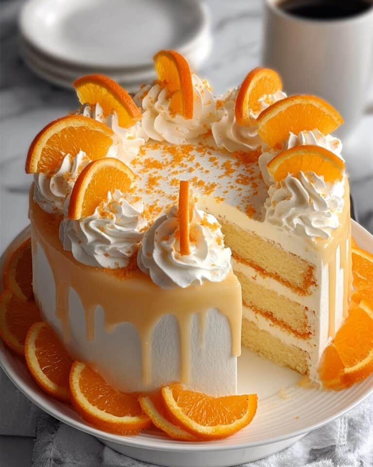 Orange Creamsicle Ice Cream Cake Recipe