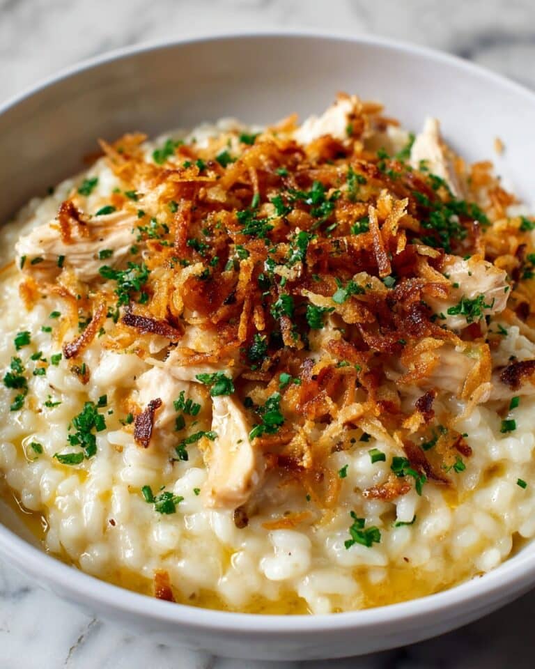 French Onion Chicken Orzo Casserole Recipe