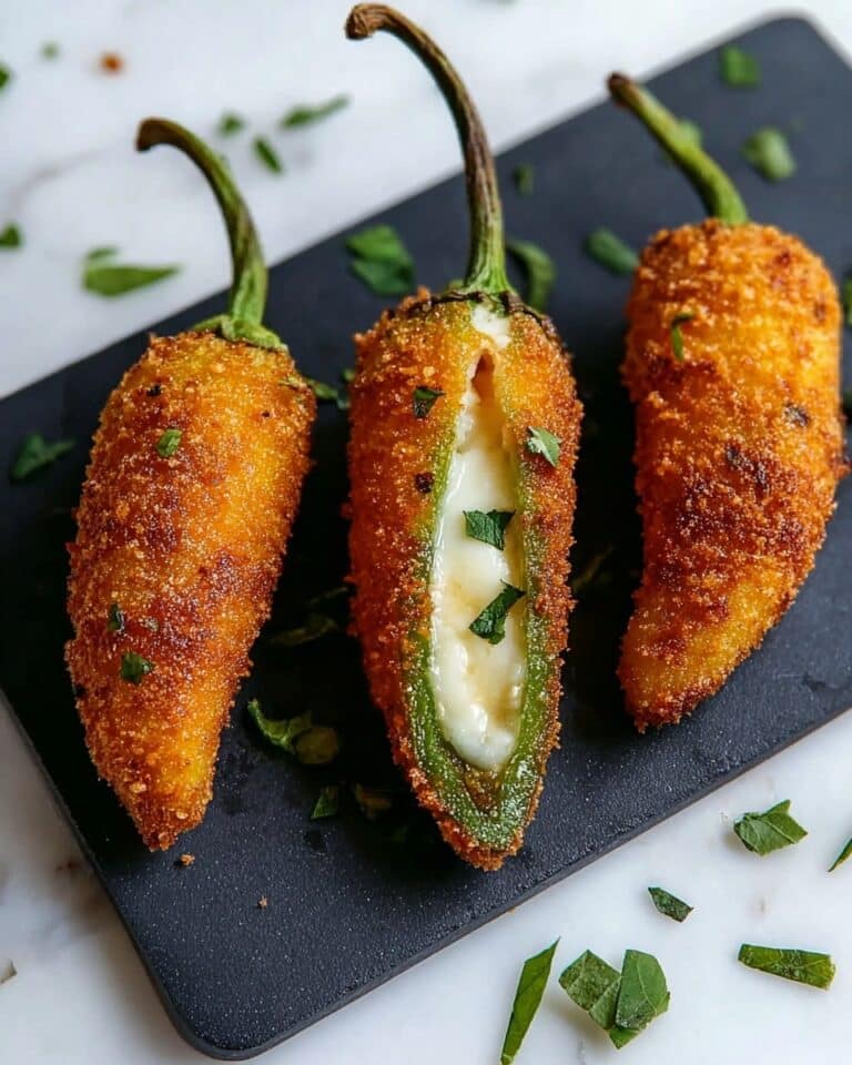 Crispy Coated Stuffed Banana Peppers Recipe