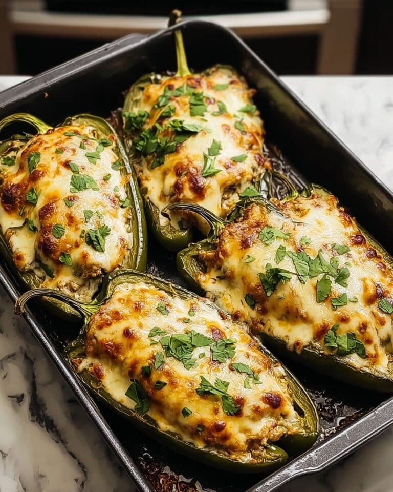 Chicken Stuffed Poblano Peppers Recipe