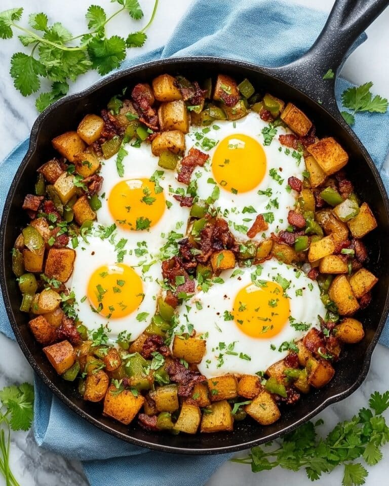 Breakfast Potato Hash with Eggs Recipe