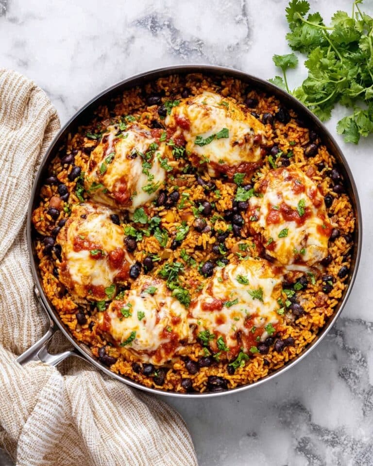 Salsa Chicken and Cauliflower Rice Skillet Recipe
