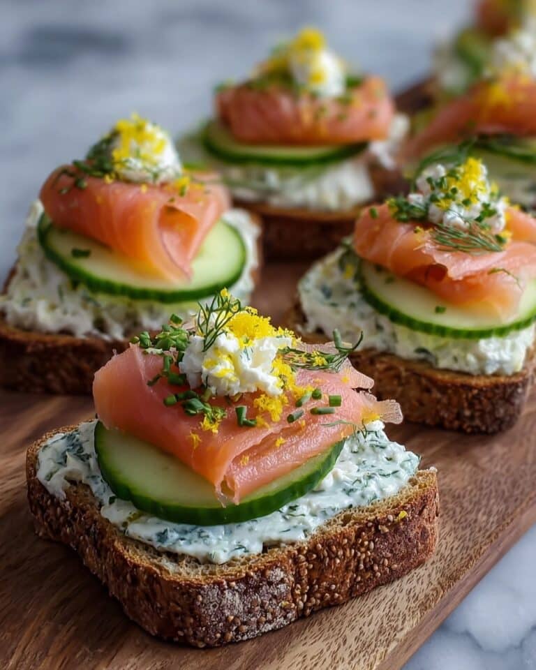 Perfect Elegant Tea Sandwich Board with 5 Easy Cucumber and Smoked Salmon Recipes Recipe