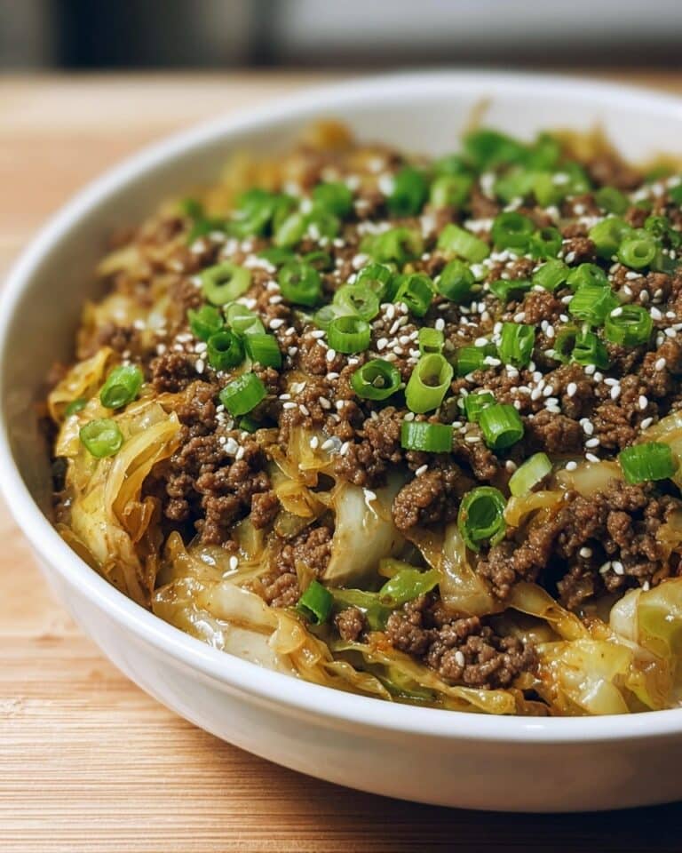 Low-Carb Mongolian Ground Beef and Cabbage Delights Recipe