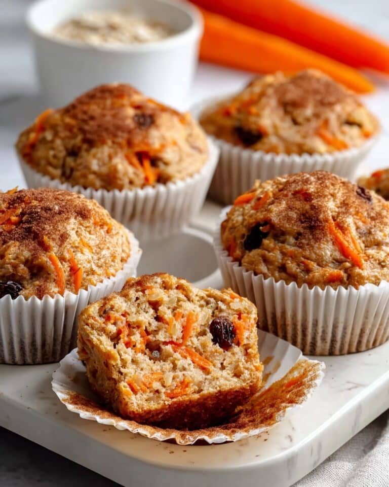Carrot Cake Oat Cottage Cheese Muffins: 6g Protein Bliss Recipe