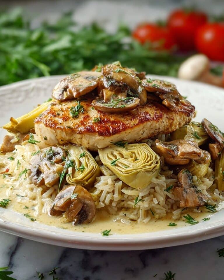 Romantic Chicken with Artichokes and Mushrooms Recipe