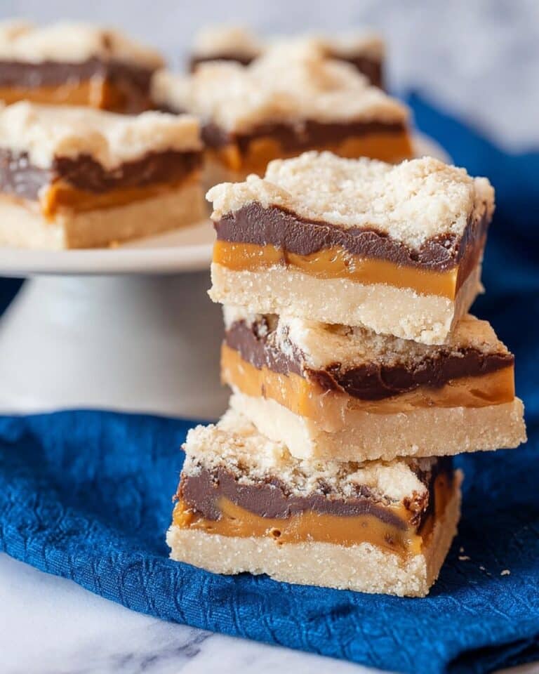 Chocolate Caramel Shortbread Bars Recipe
